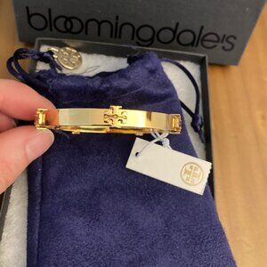 Tory Burch Classic Logo Hinge Bangle